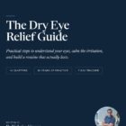 The Dry Eye Relief Guide cover by Dr Nicholas Altuneg, Eyes by Design
